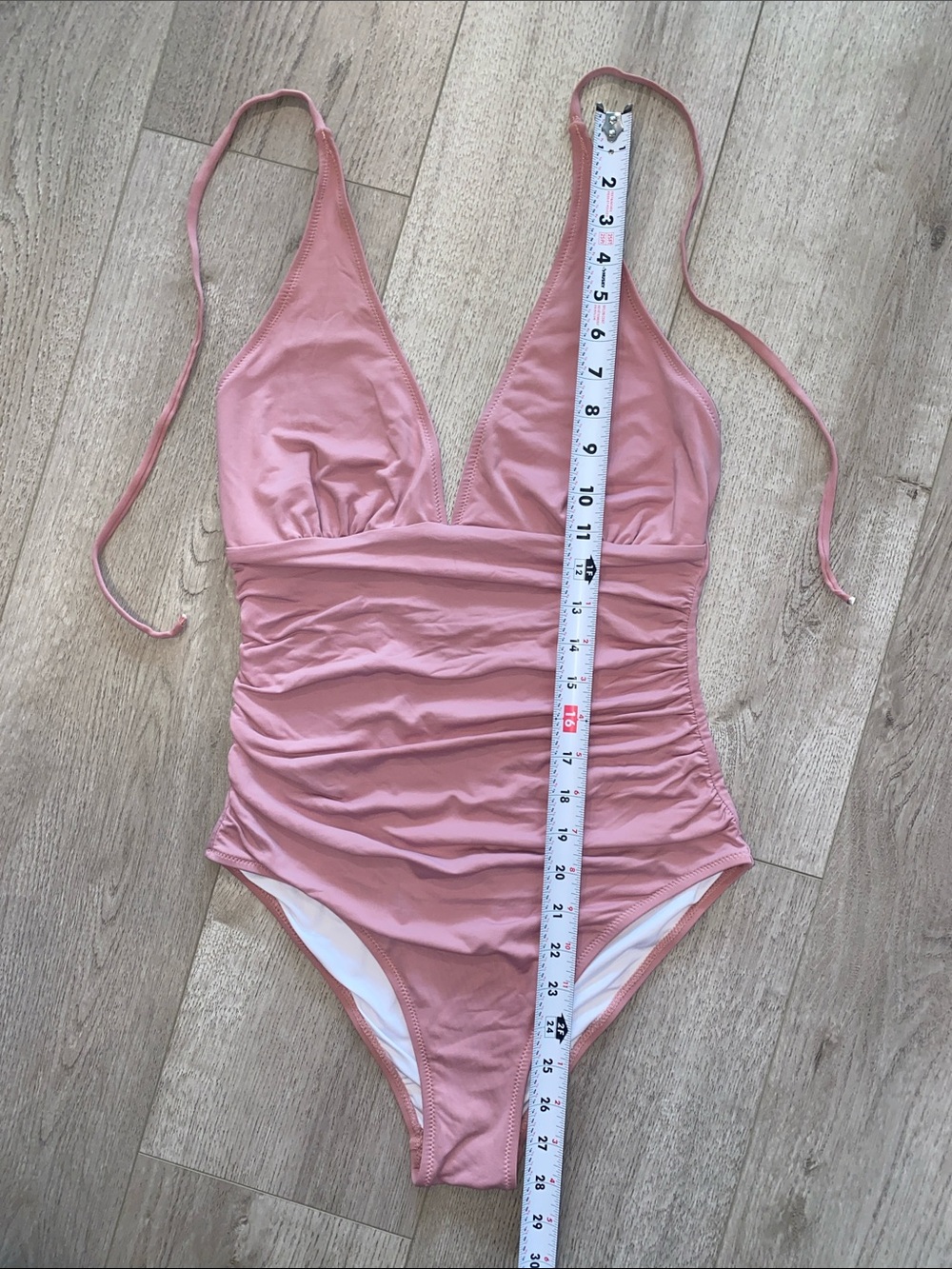 💕👙Cupshe Halter One Piece Swimsuit - Dusty Rose